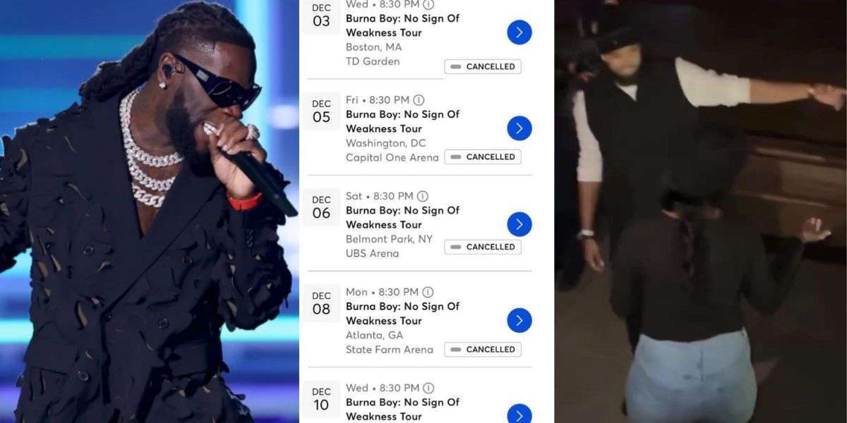 Burna Boy Pulls Back Tour Dates Amid Ticket-Sale Slump, Leaves Many Questioning